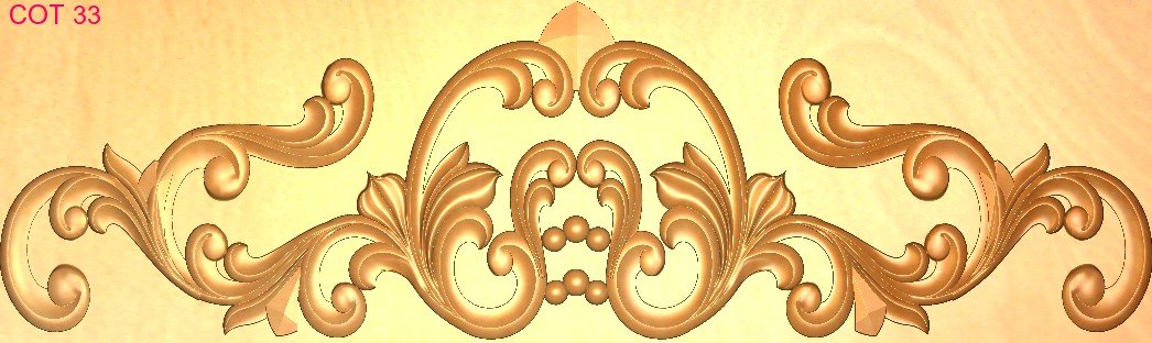 COT DESIGNS - COT-33 Divine Carved Relief CNC Design